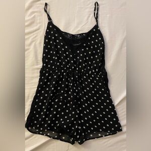 Pretty Little Thing - Polka dot chiffon romper
